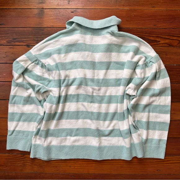 NWT Tanya Taylor Maise Knit collared striped sweater - Picture 4 of 8